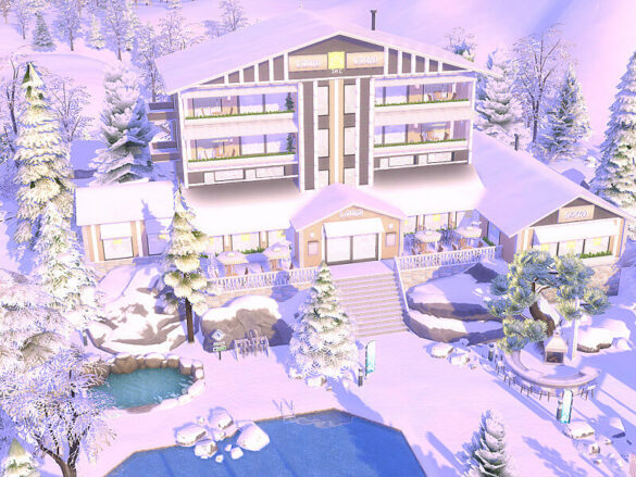 Sims 4 Ski Resort Hotel by Flubs79