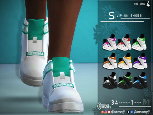 Sims 4 Slip On Shoes by Mazero5