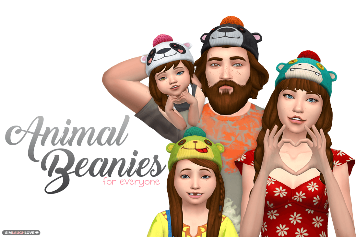 Sims 4 sll animal beanies