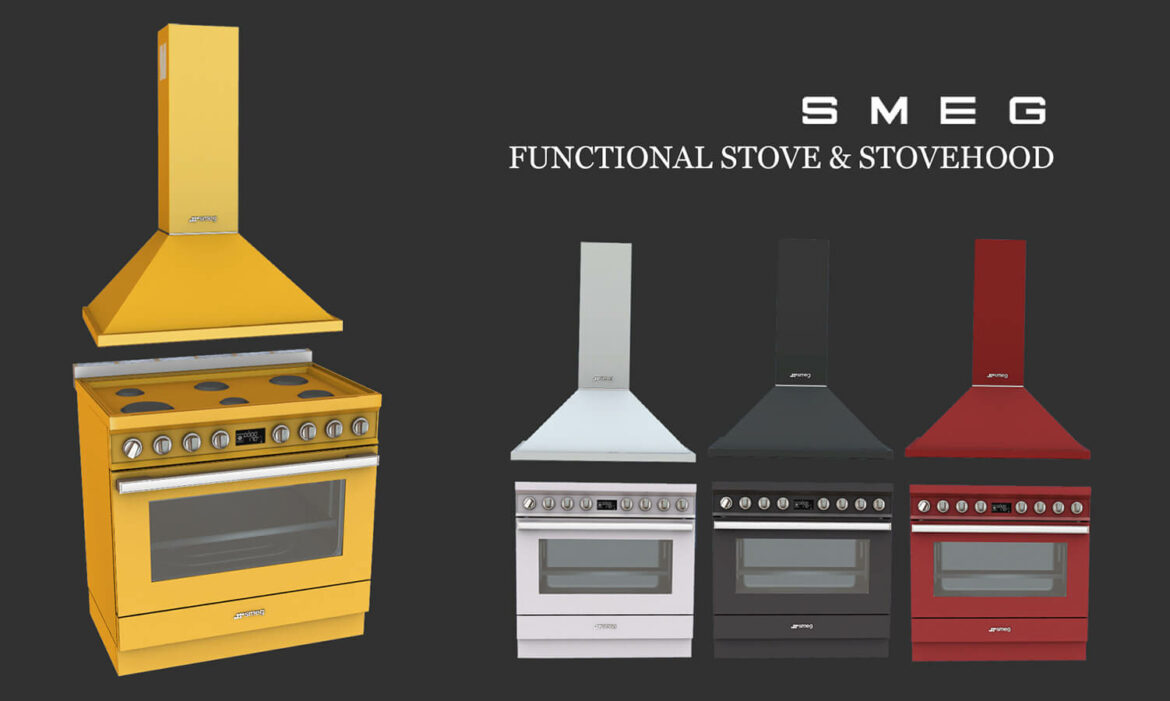 Sims 4 Smeg Stove by Leo Sims