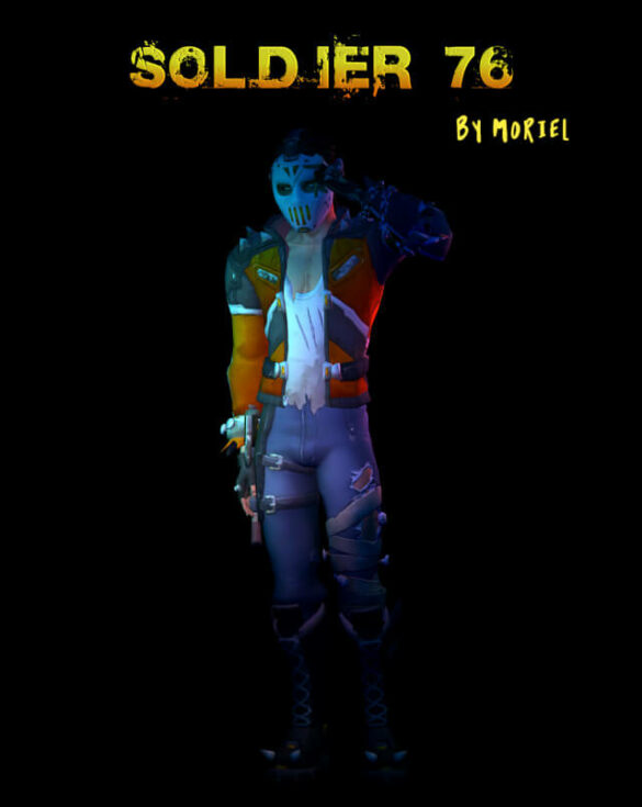 Sims 4 soldier 76 Mask outfit boots gloves