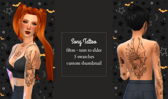 Sims 4 song tattoo