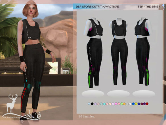 SPORT OUTFIT NAVACTIVAE by DanSimsFantasy