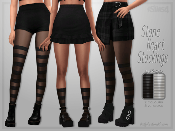 Sims 4 stone heart stockings