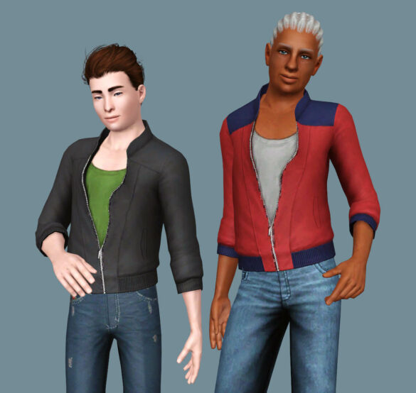 Sims 4 store baseball jacket for teens elders slimmed