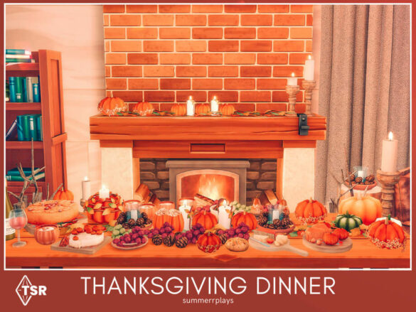 Thanksgiving Dinner Room by Summerr Plays