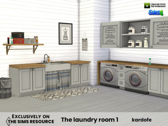 Sims 4 The laundry room 1 by kardofe at TSR