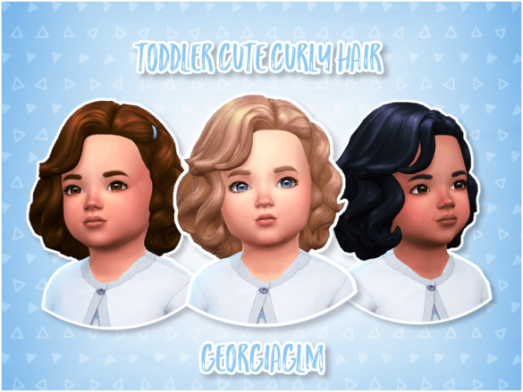 Sims 4 toddler cute curly hair