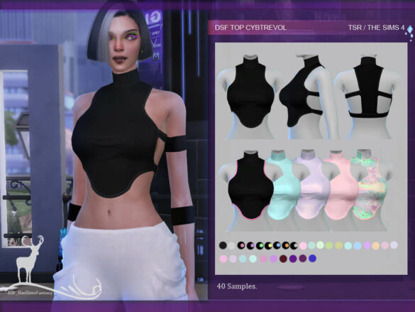 Sims 4 TOP CYBTREVOL by DanSimsFantasy