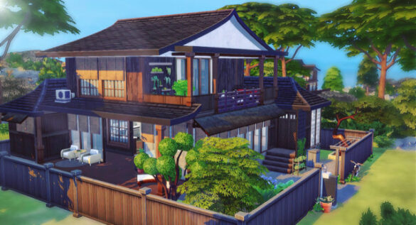 Sims 4 Traditional Japanese old house - The Sims Game