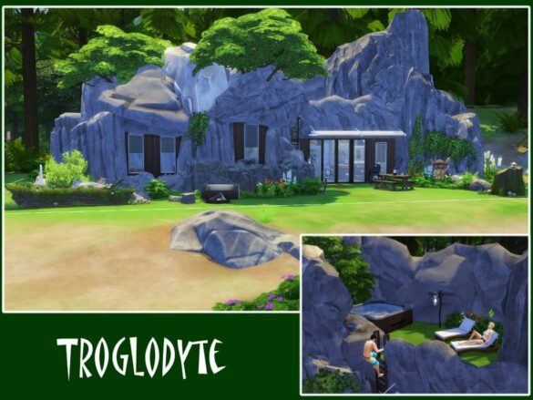 Sims 4 Troglodyte House by youlie25