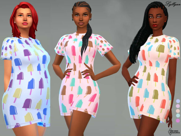 Sims 4 Women’s Pajamas Summer Night by LYLLYAN