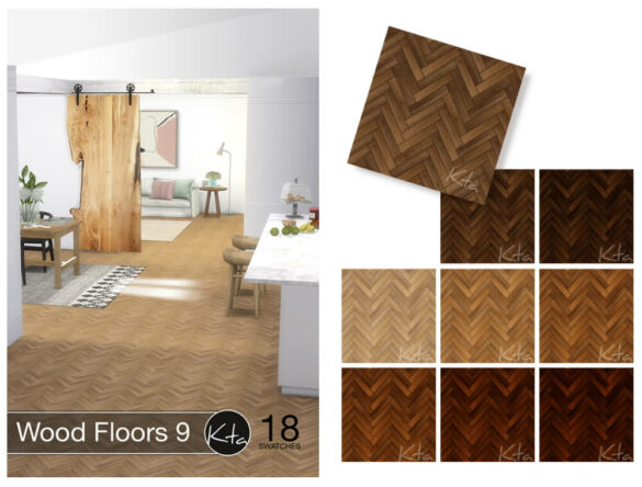 Sims 4 Wood Floors 9 by Ktasims
