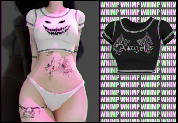 Sims 4 y2ktop venom jeans