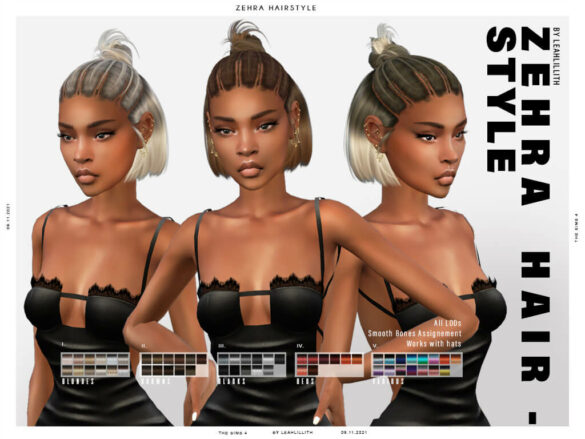 Sims 4 zehra hairstyle download