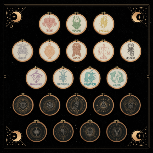 Sims 4 Zodiac Cross Stitch