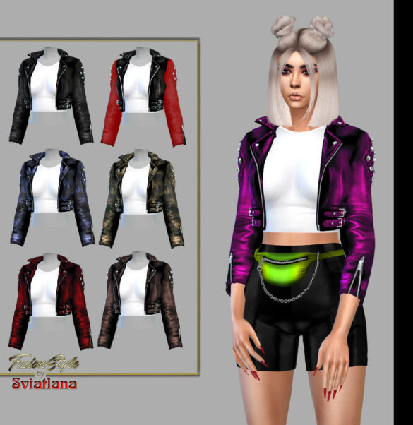 Sims 4 1 jacket with a short t shirt - The Sims Game