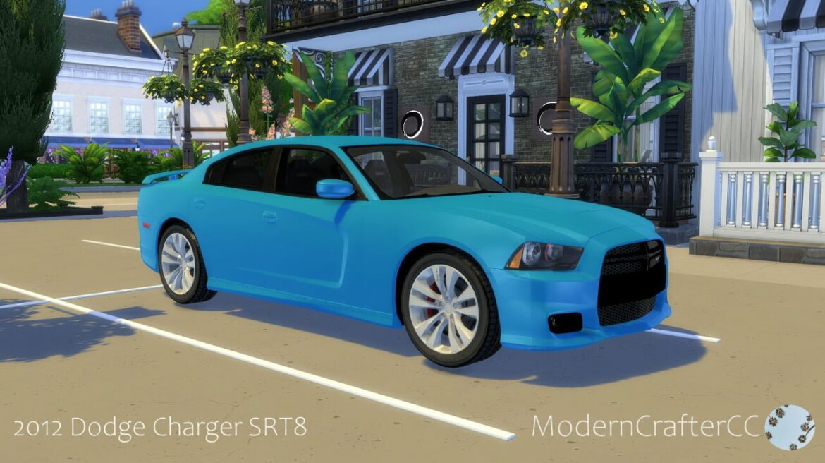 Sims 4 2012 Dodge Charger SRT8 at Modern Crafter CC
