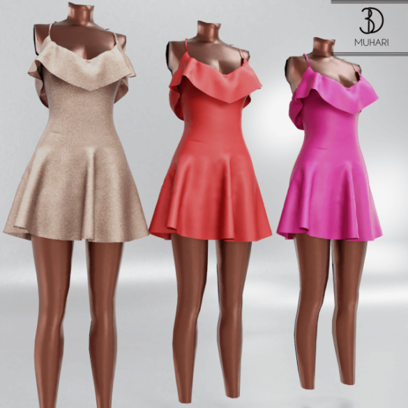 Sims 4 3D Muhari set December
