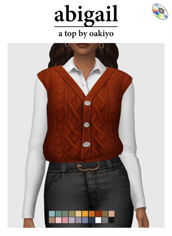 Sims 4 abigail top