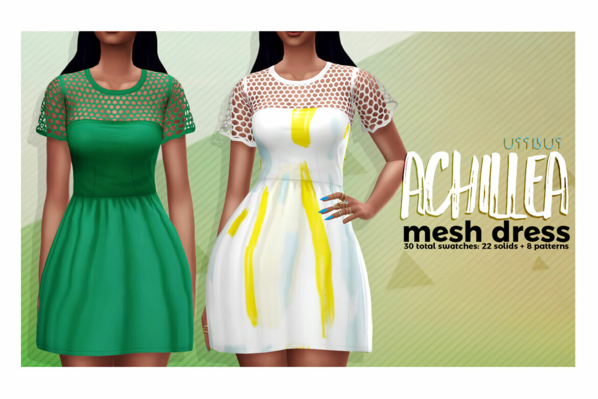 Sims 4 achillea mesh dress