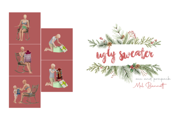 advent calendar 10 ugly sweater acc and posepack