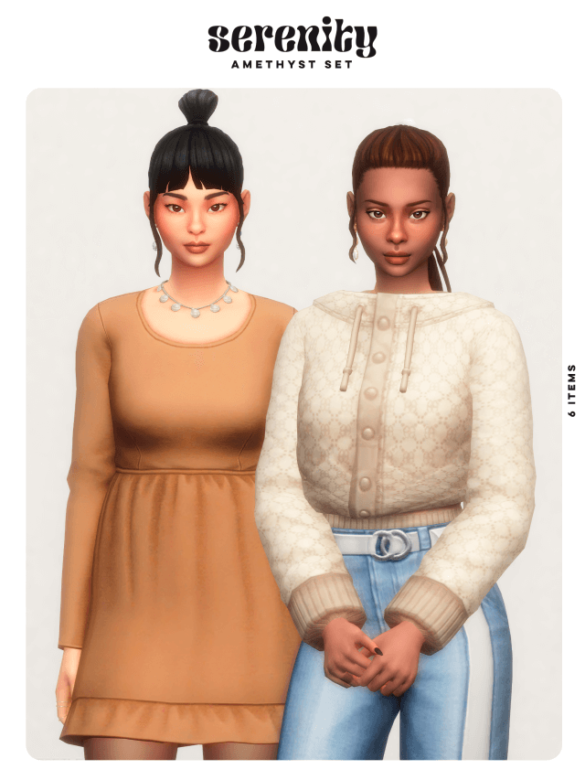 Sims 4 amethyst set 6 items