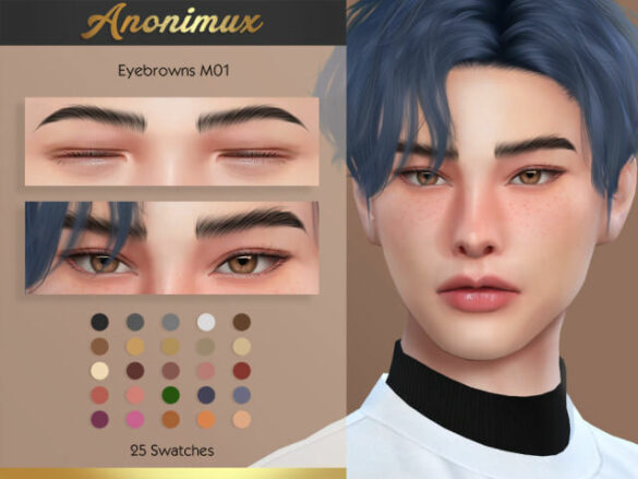 Sims 4 anonimux eyebrows m01