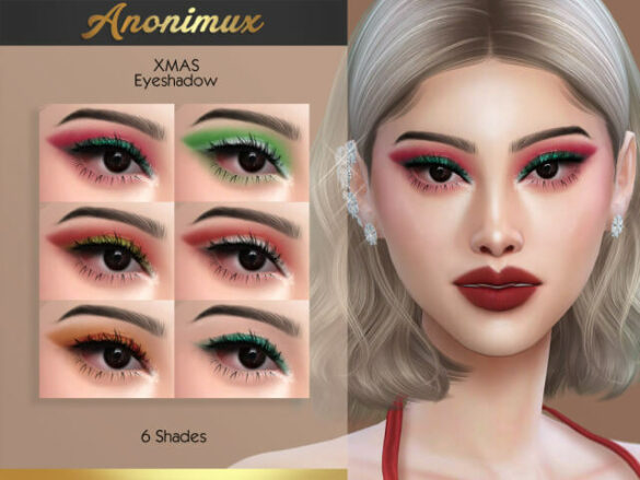 Sims 4 anonimux xmas eyeshadow