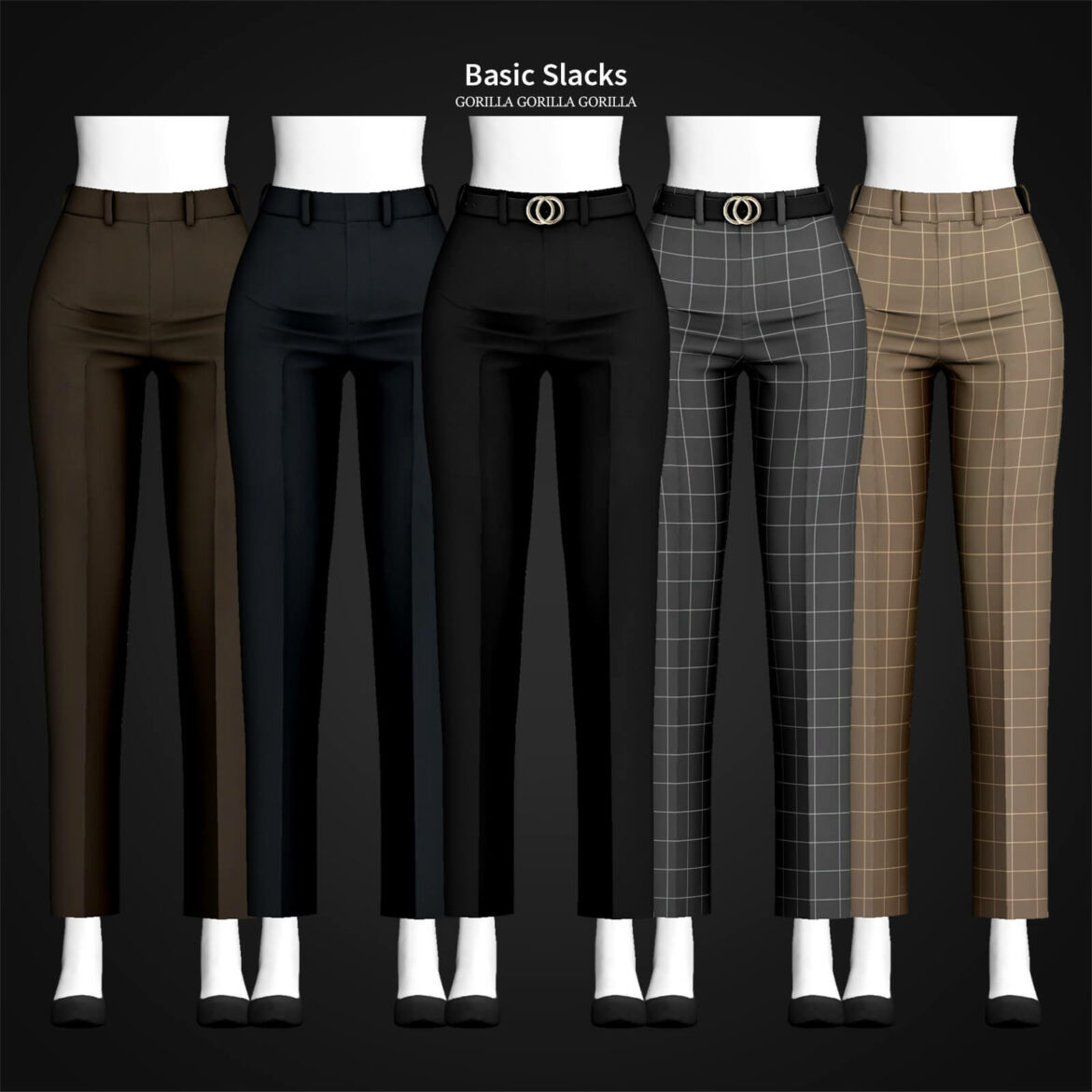 Sims 4 Basic Slacks at Gorilla