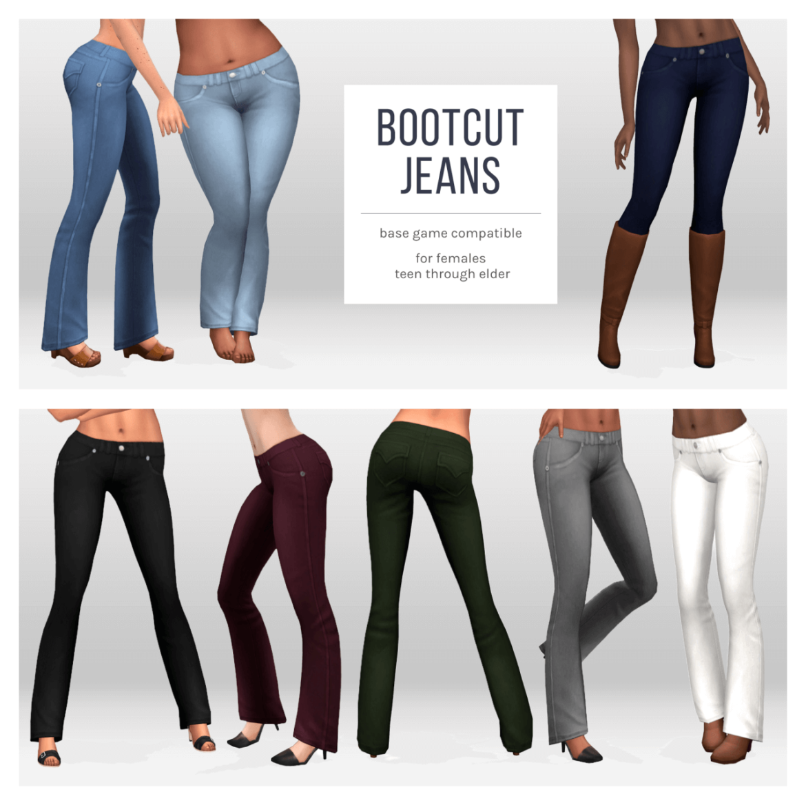 Sims 4 bootcut jeans