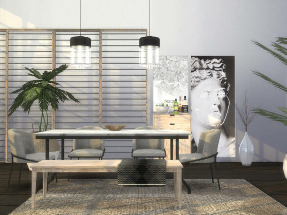 Sims 4 Brandon Dining Room by ArtVitalex at TSR