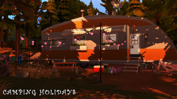Sims 4 camping holidays lot size 30×20 no cc