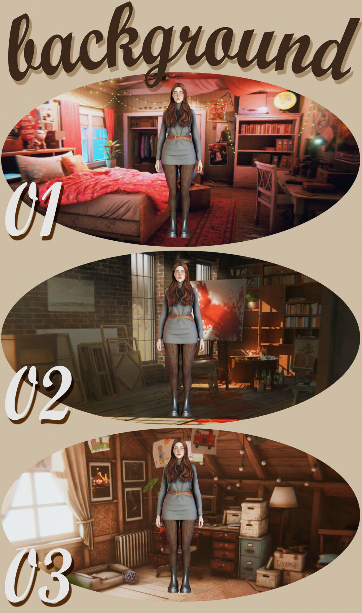 Sims 4 cas background
