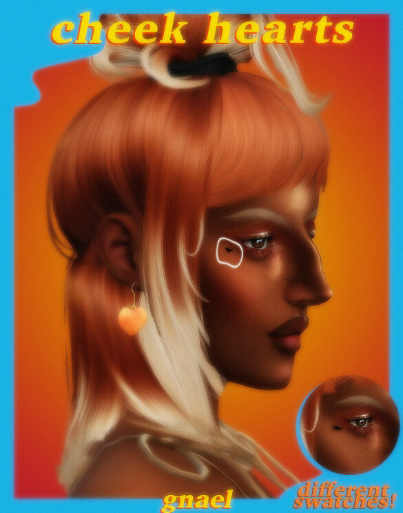 Sims 4 cheek hearts base game compatible