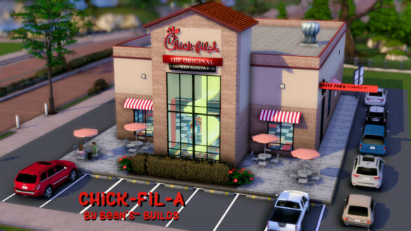 Sims 4 chick fil a this build is a collab
