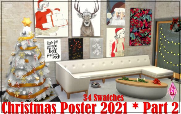 Christmas Poster 2021 Part 2 at Annett’s Sims Welt