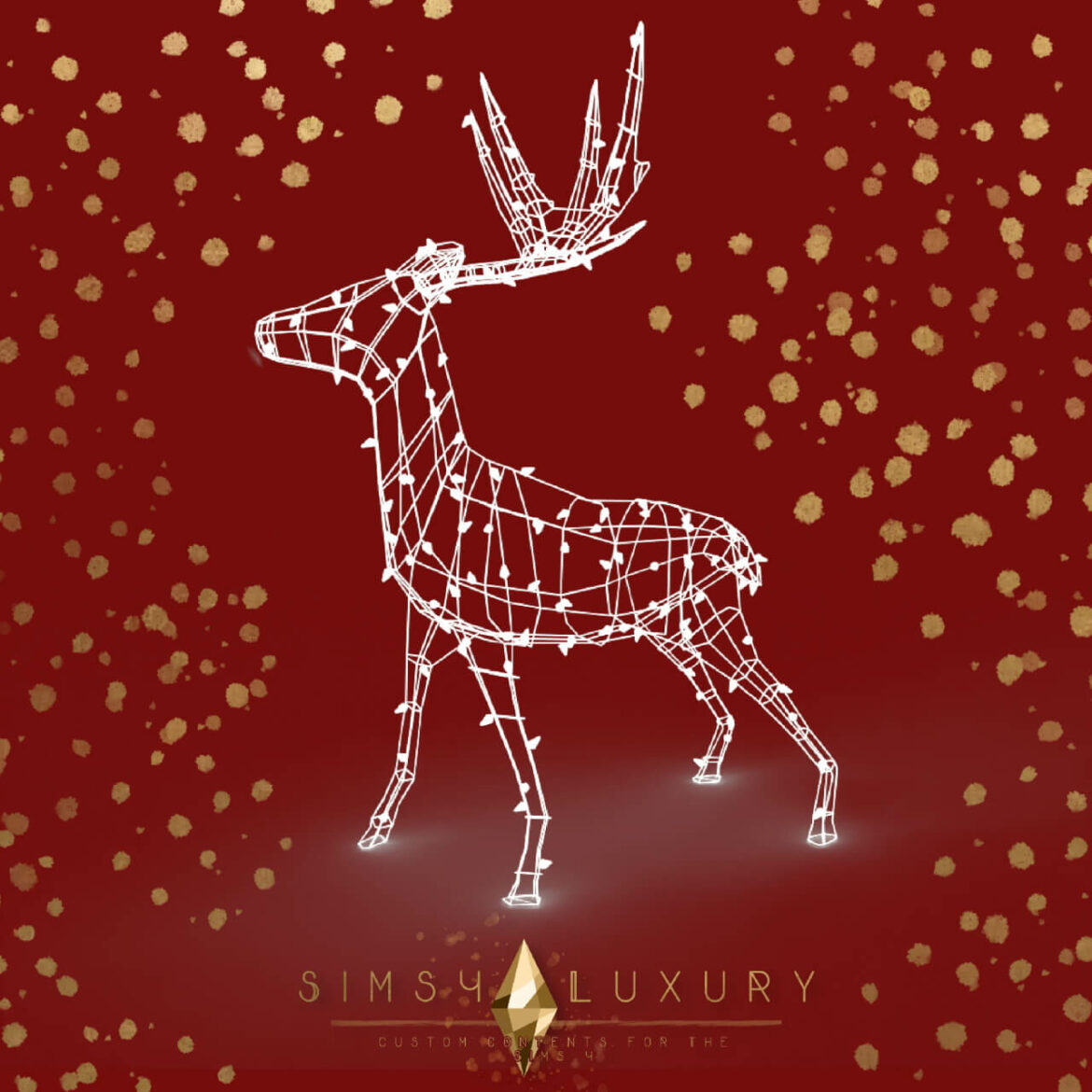 Sims 4 Christmas Reindeer light at Sims4 Luxury