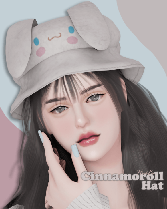 Sims 4 cinnamoroll hat new mesh hq compatible