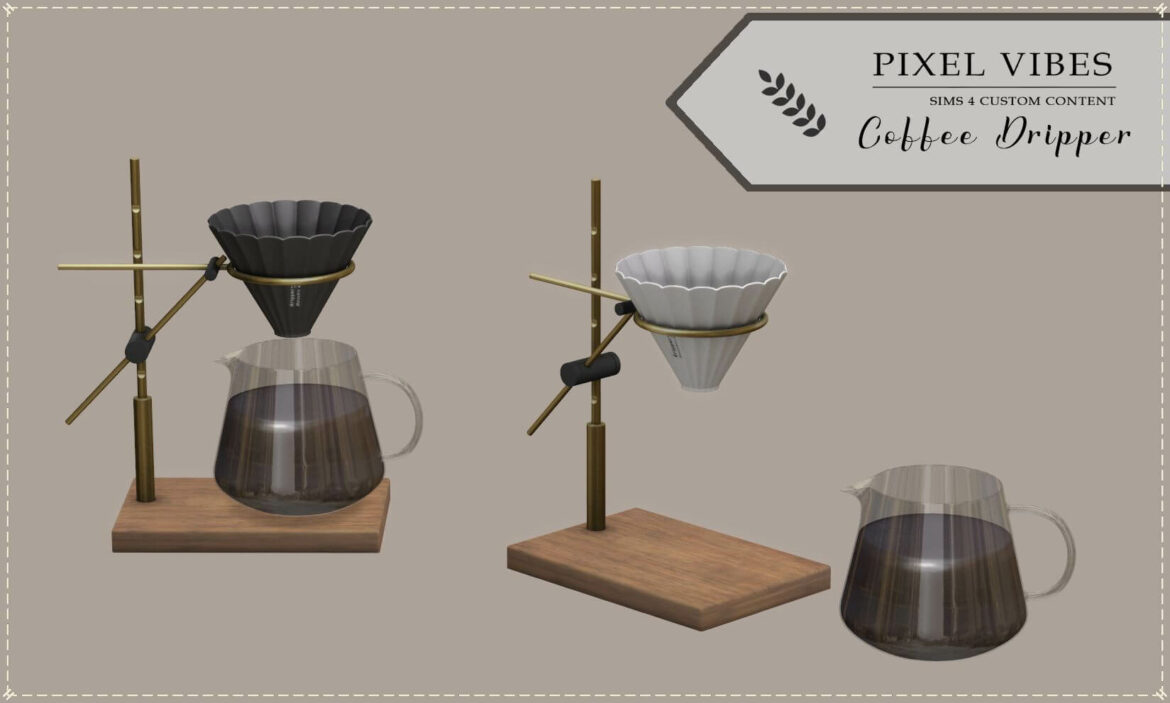 Sims 4 coffee dripper and carafe