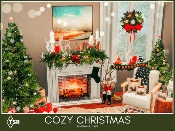 Cozy Christmas Living Room by Summerr Plays