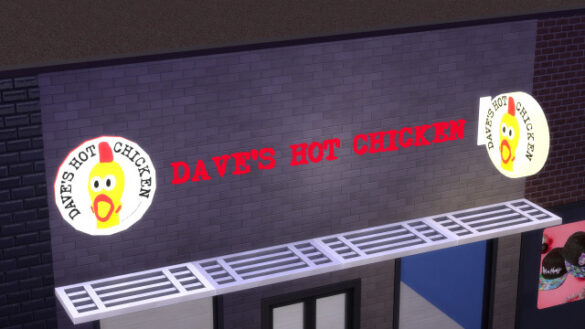 Sims 4 daves hot chicken stuff