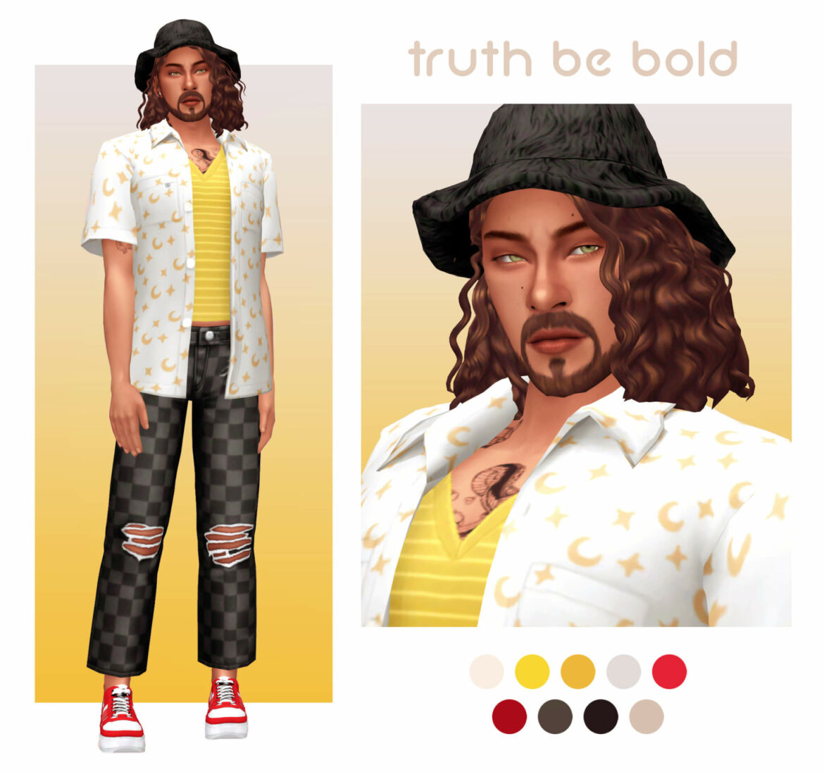 Sims 4 day 22 truth be bold by morphe x mickey hat