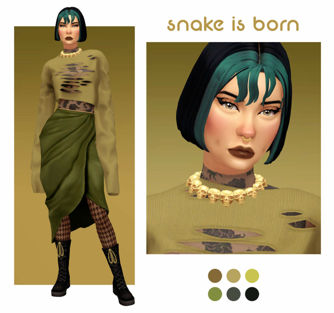 Sims 4 day 4 snake is born by tammy tanuka