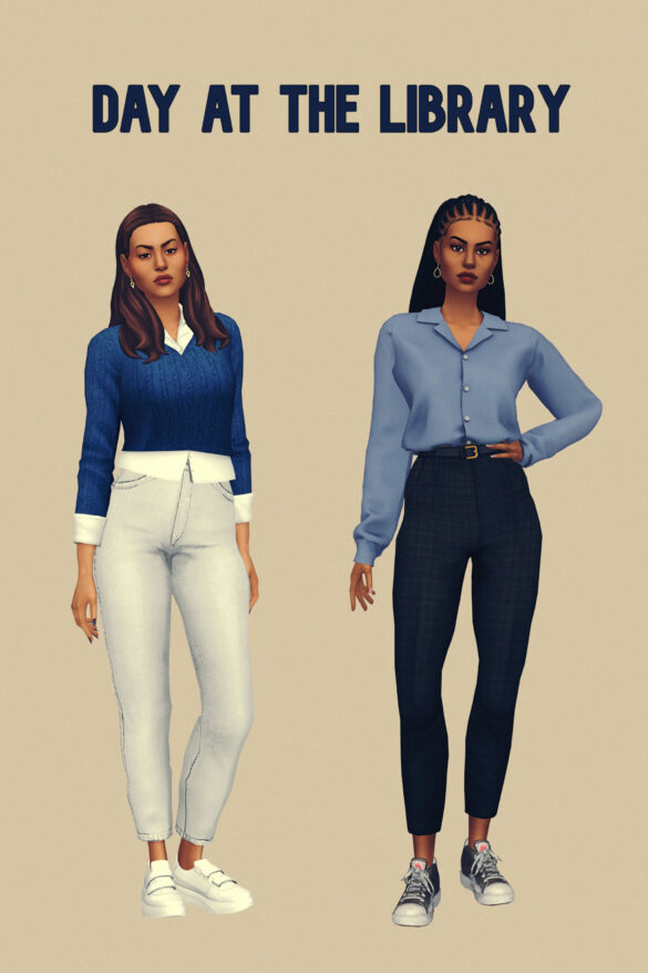 Sims 4 day two december lookbook challenge