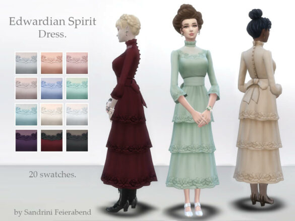 Sims 4 edwardian spirit dress