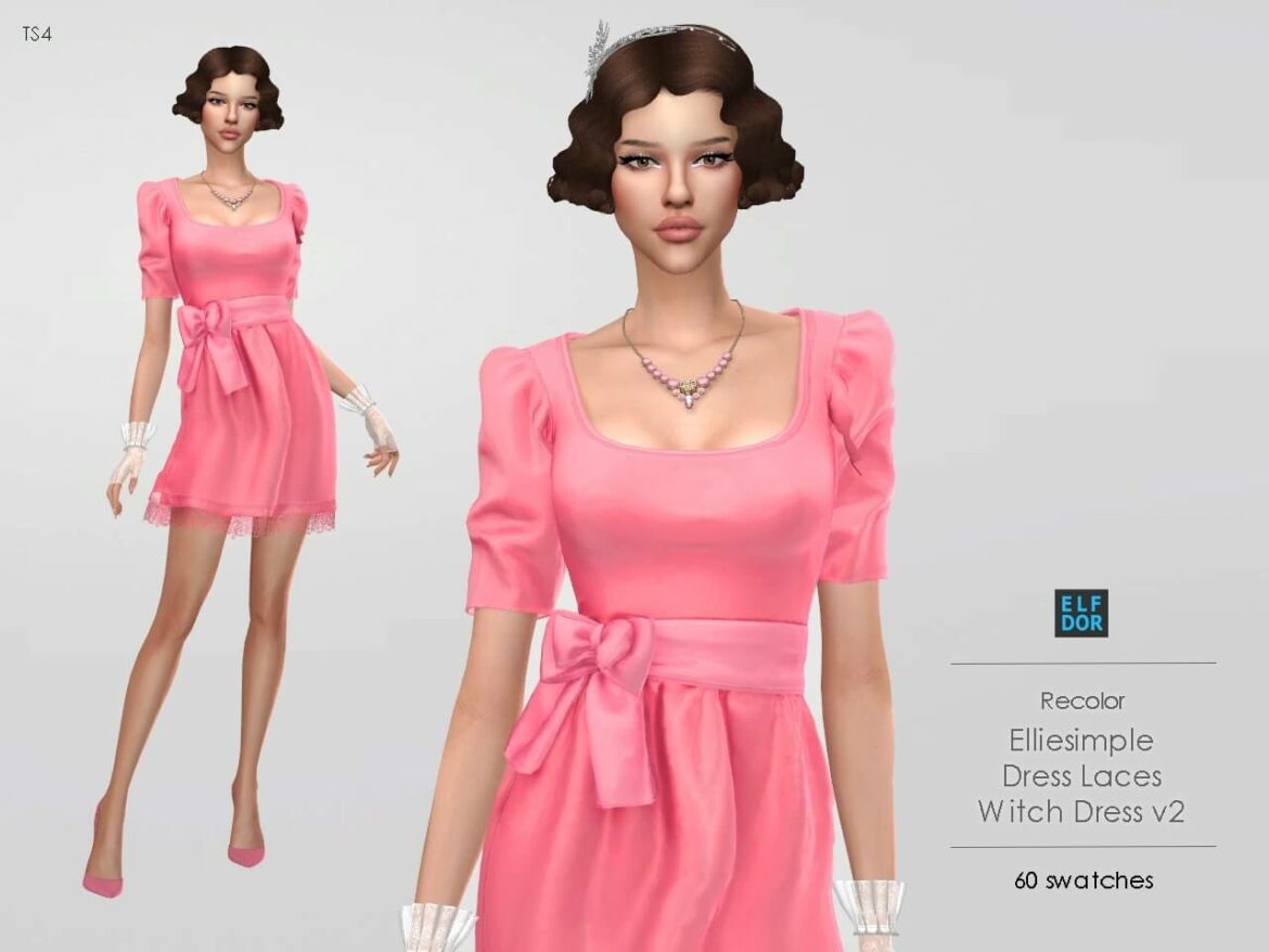 Sims 4 elliesimplee lace witch dress v2 rc 60