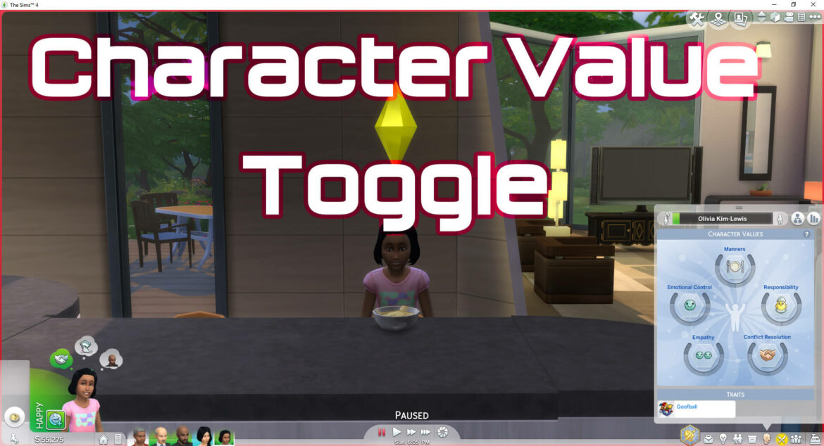 Sims 4 ENABLE OR DISABLE THE CHILD VALUES SYSTEM