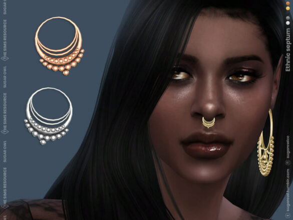 Sims 4 Ethnic septum by sugar owl