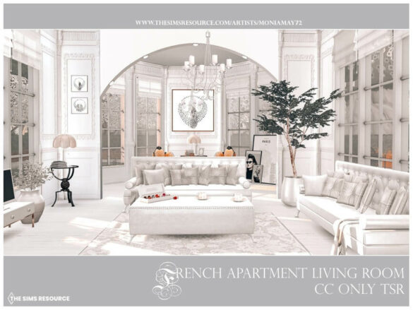 French Apartment Living Room by Moniamay72